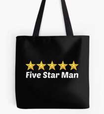 5 star man Tote Bag