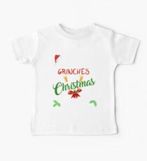 Funny Drink Up Grinches It's Christmas Designs For Beer Lovers Baby Tee