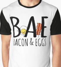 Cute BAE T-Shirt Bacon And Eggs Kawaii Food Shirt Graphic T-Shirt