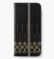 Black and Gold Deco print iPhone Wallet/Case/Skin
