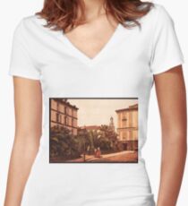 A vintage victorian era photograph Women's Fitted V-Neck T-Shirt
