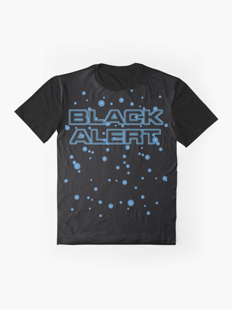 T-shirt graphique ''Alerte noire' : autre vue