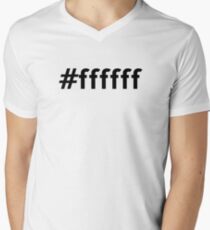 Hexidecimal White Men's V-Neck T-Shirt