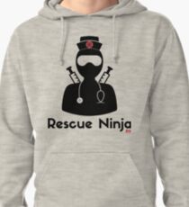 Sudadera con capucha Ninja de rescate - enfermera registrada divertida