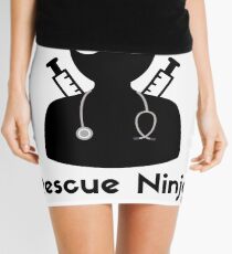 Rescue Ninja - Funny Registered Nurse Mini Skirt
