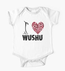Wushu T shirt Design I Love Wushu One Piece - Short Sleeve