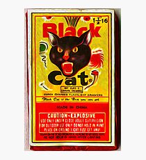 Black Cat Fireworks Photographic Print