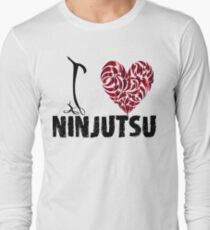 Ninjutsu T shirt Design I Love Ninjutsu Long Sleeve T-Shirt