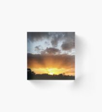 Sunset over Anfield Acrylic Block