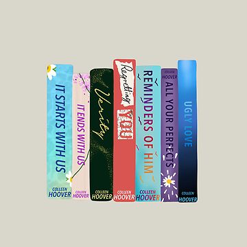 Colleen Hoover Book Spine Art Print COHO Book Cover Art Book