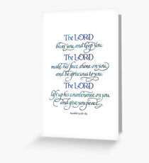 The Lord Bless You and Keep You Greeting Card