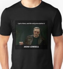 Camiseta unisex Más Cowbell SNL Christopher Walken Shirt