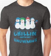 Friendly Snowmen - Chillin with My Homies Unisex T-Shirt