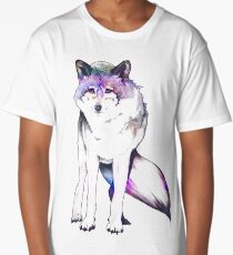 Galaxy Wolf Long T-Shirt
