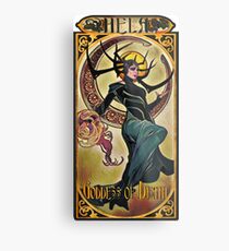 Hela Goddess of Death Metal Print