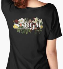 SSDGM Murderino Flower Illustration My Favorite Murder Women's Relaxed Fit T-Shirt