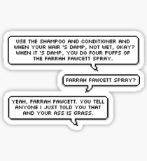 Farrah Fawcett Sticker