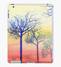 Sunset with Blue Trees iPad Case/Skin