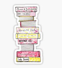 Novels of Jane Austen - Watercolor Sticker