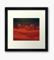 Crimson Nights Framed Print