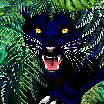 Black Panther in the Jungle V2 posters & prints by FloArtz - Printler