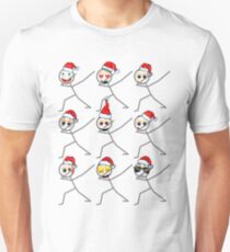 Icon Face Emoji Christmas Funny Xmas Emotion Unisex T-Shirt