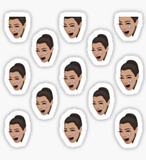 kim crying Sticker