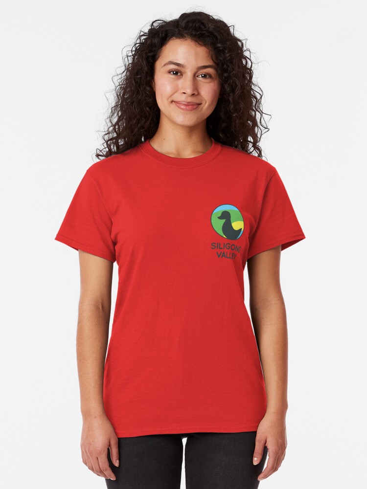 Alternate view of Siligong Valley logo w/text black Classic T-Shirt