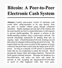 Bitcoin Whitepaper Fotodruck