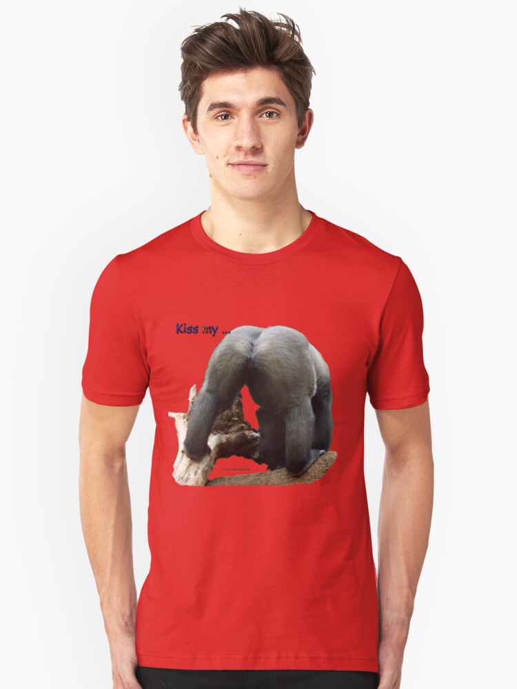 Alternate view of Kiss my .... Slim Fit T-Shirt