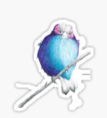 Sunset songbird Sticker