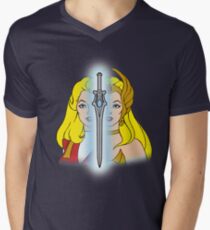 She-Ra Princess of Power - Adora/She-Ra/Sword - Color Men's V-Neck T-Shirt