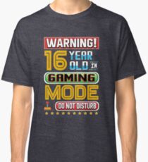 Lustige 16. Gamer Geburtstag 16 Jahre alte Gaming-Geschenke Classic T-Shirt