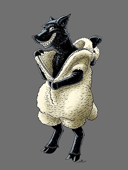 Wolf In Sheeps Clothing Posters By Maurice Campobasso Redbubble   Flat,550x550,075,f.u1 