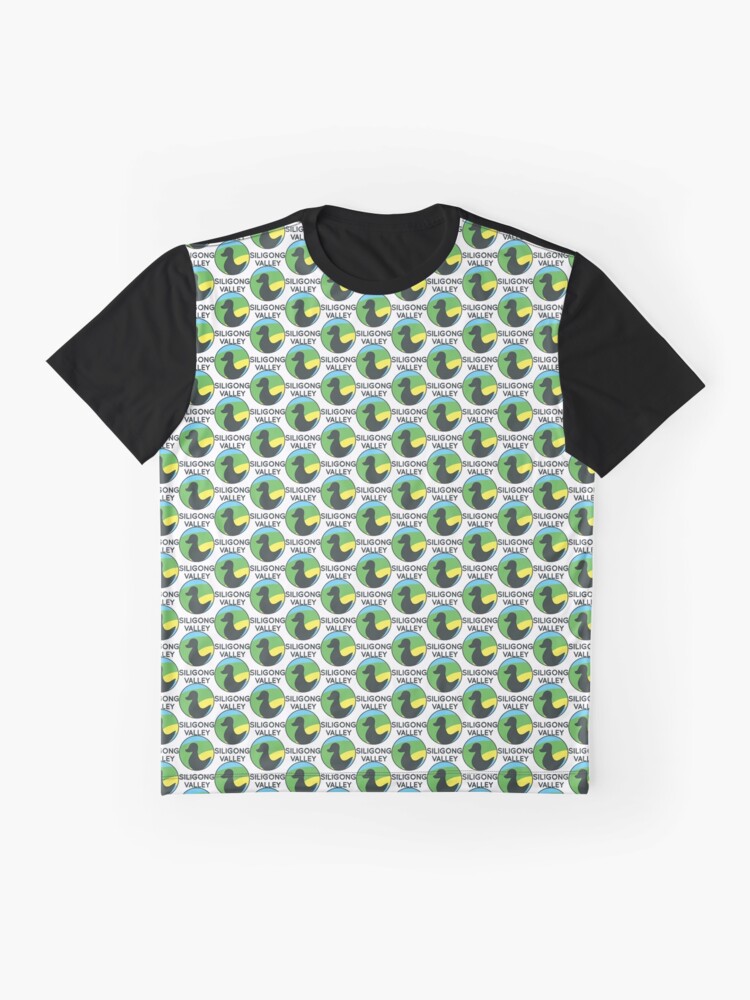 Alternate view of Siligong Valley logo w/text black Graphic T-Shirt
