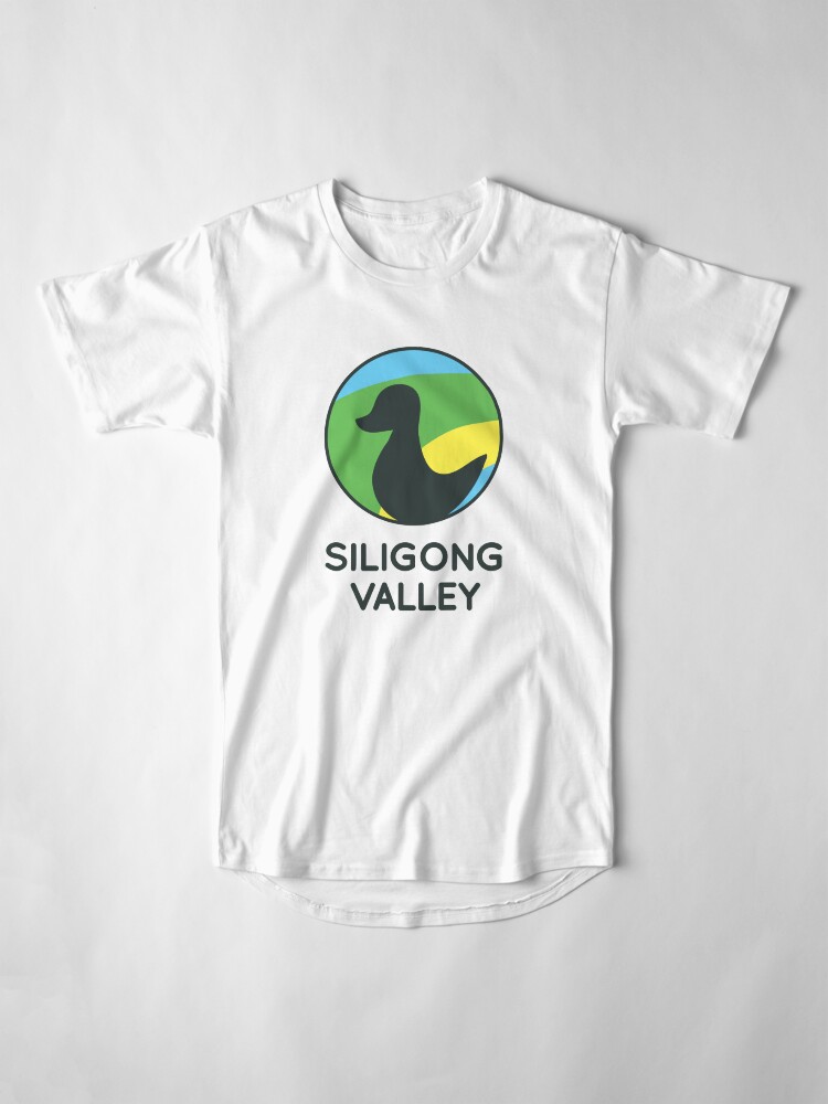 Alternate view of Siligong Valley logo w/text black Long T-Shirt