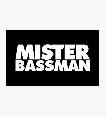 MISTER BASSMAN (white) Photographic Print
