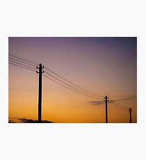 Telephone Wires Photographic Print