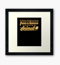 Lámina enmarcada Derechos de los animales, amante de los animales.