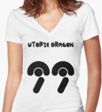 Utopic Dragon 99 Women's Fitted V-Neck T-Shirt