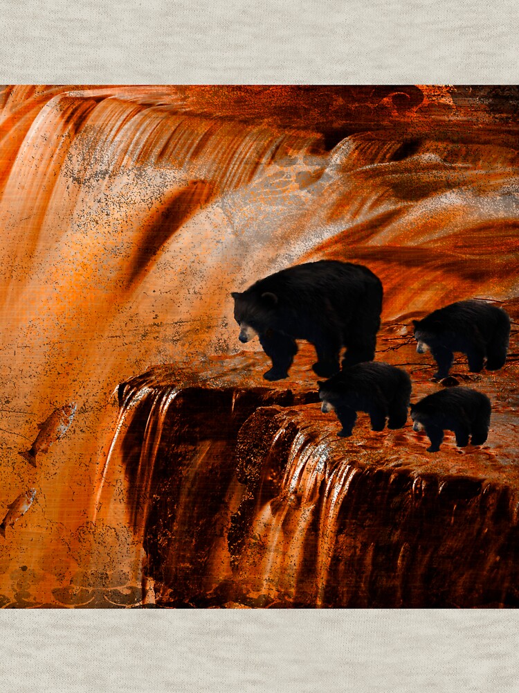 Bears Fishing on a Waterfall by Chiwow-Media