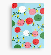 Pom Poms and Fairy Lights Metal Print