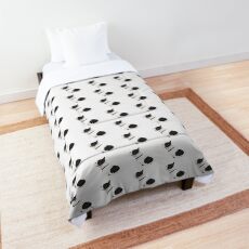 Black and White French Bulldog Comforter