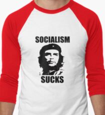 SOCIALISM SUCKS Men's Baseball ¾ T-Shirt