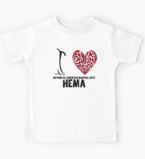Historical European Martial Arts HEMA T shirt Design I love Historical European Martial Arts HEMA Kids Tee