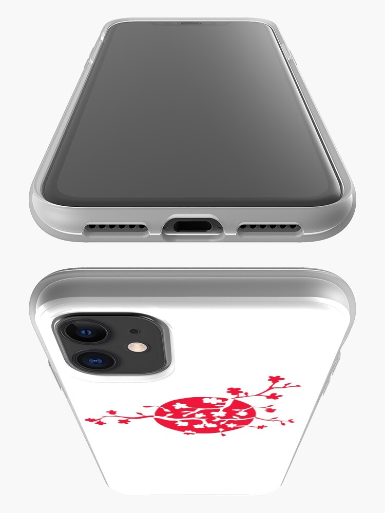 Alternate view of Japan flag and cherry blossom iPhone Case & Cover
