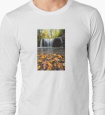 Fall Maple Leaves at Hidden Falls Long Sleeve T-Shirt