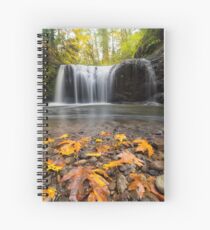 Fall Maple Leaves at Hidden Falls Spiral Notebook