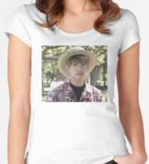 Puffy Jungkook in Hawaii Women's Fitted Scoop T-Shirt