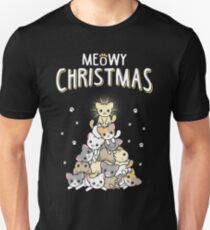Meowy Christmas Unisex T-Shirt